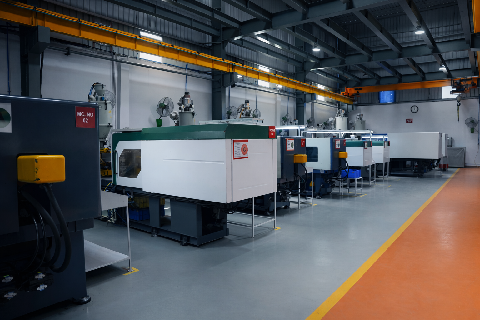 Injection moulding of engineering-grade plastics at Nidhi Auto