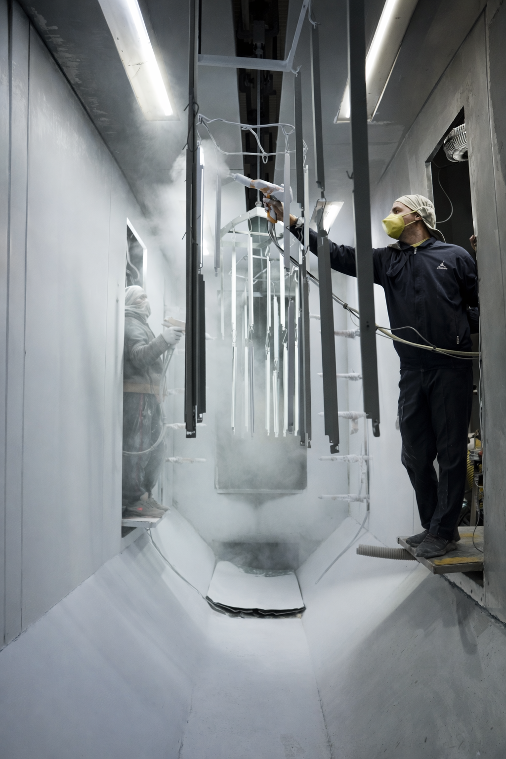 Powder coating and surface finishing infrastructure at Nidhi Auto