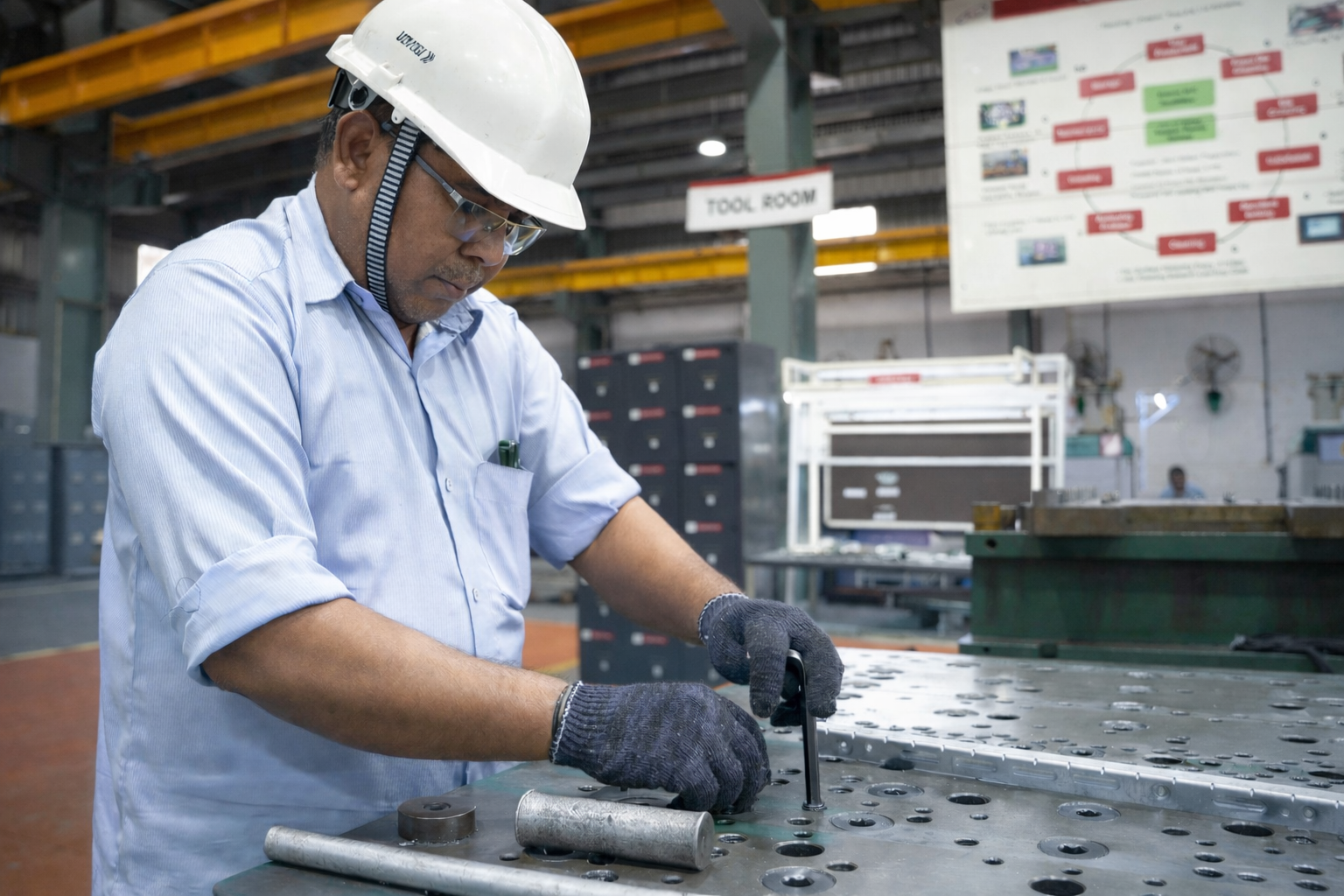 Tool room and engineering workspace at Nidhi Auto